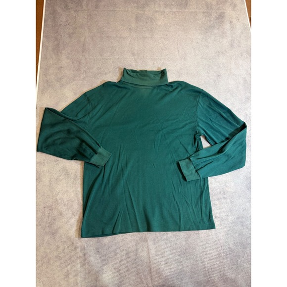 Wrangler Other - Vintage Wrangler Mens Forest Green Long Sleeve Turtleneck Shirt Made in USA  L